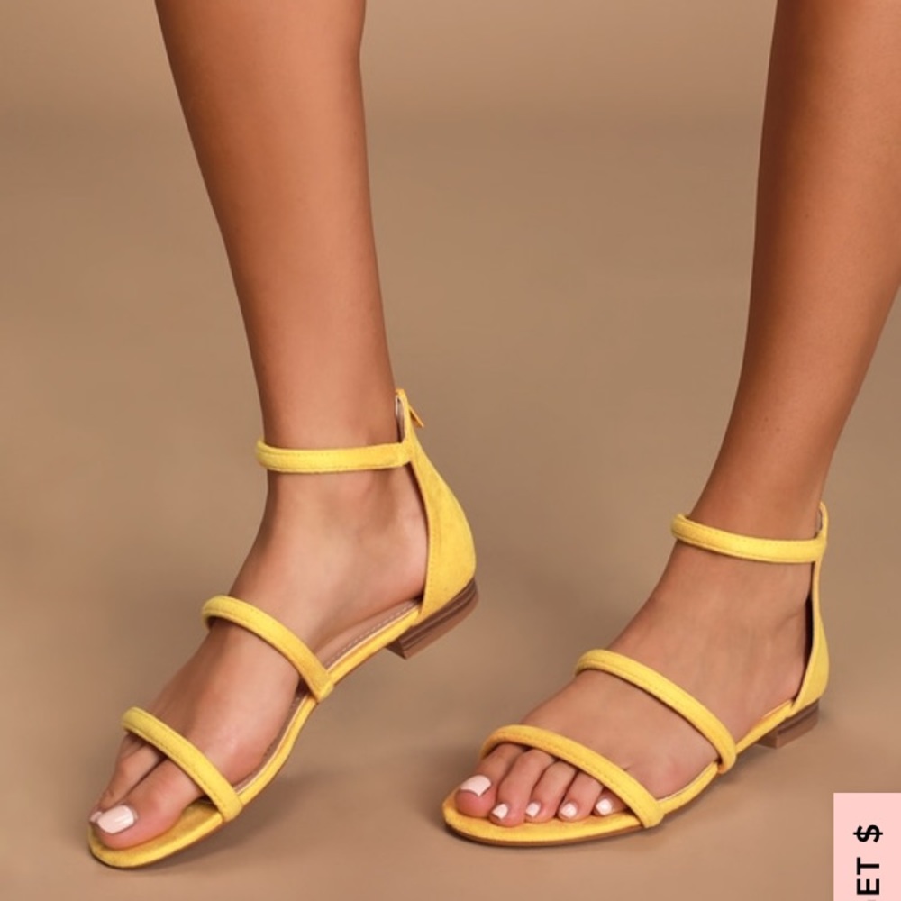 Suede Flat Sandals